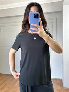 Rose Orj Marka Antrasit Yarım Kol Tshirt