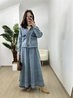 Rossa Kot Ceket Etek Takım