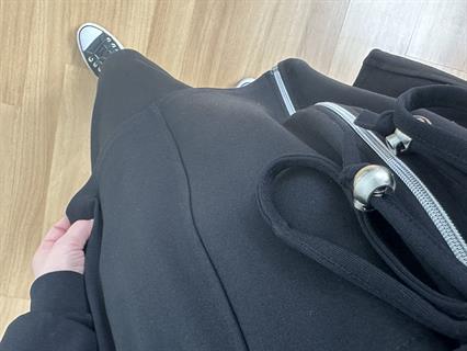 Rova Siyah Modal Bel Bağlama Deralı Şalvarlı Takım