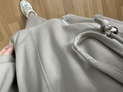 Rova Taş Rengi Modal Bel Bağlama Deralı Şalvarlı Takım