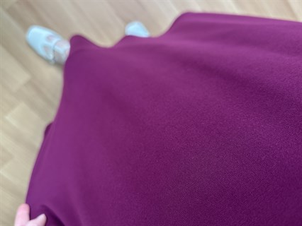 Samya Bordo Tahta Boncuk Detaylı Lilralı Elbise