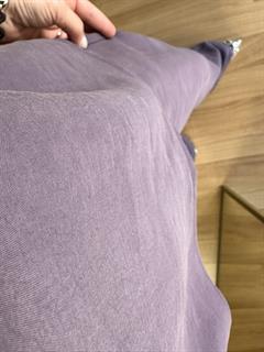 Sandia Lila Tensel Modal Kumaş Bluz Pantolon Takım