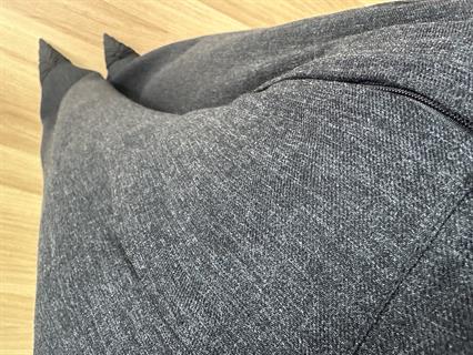 Sidya Antrasit Beli Lastikli Pamuk Keten Palazzo Pantolon