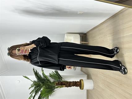 Siyah Biyeli Modal Eşofman Takımı