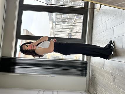 Siyah Korsaj Kemerli Palazzo Pantolon