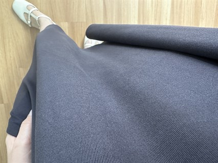 Sude Antrasit Yaka Detaylı Basic Elbise