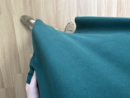 Sude Zümrüt Yeşili Yaka Detaylı Basic Elbise