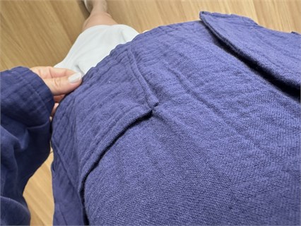 Talu Lacivert Tek Düğmeli Müslin Ceket