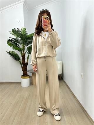 Taş Modal Çelik Fermuarlı Eşofman Takımı