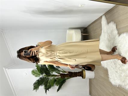 Taş Orjinal MSSM Marka Tensel Kumaş Gömlek Elbise