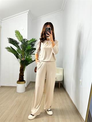 Taş Orjinal Oysh Marka Modal Kumaş Uzun Kollu Eşofman Takımı