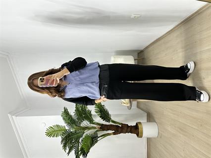 Tasarım Paraşüt Modal Kumaş Mix Pantolon