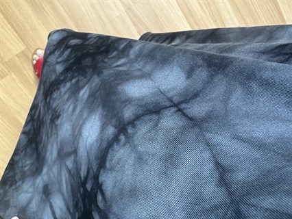 Truva Füme Batik Desen Likralı Viskon Elbise