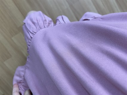 Venya Pembe Viskon Kısa Elbise