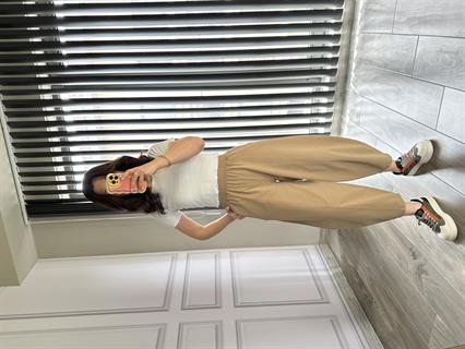 Vizon Pamuk Keten Şalvar Pantolon