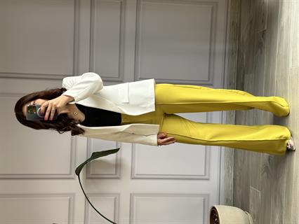 Yağ Yeşili Palazzo Pantolon