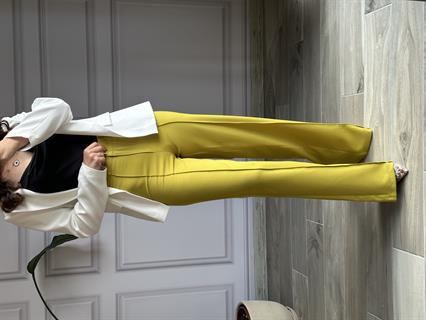 Yağ Yeşili Palazzo Pantolon