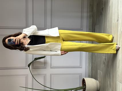 Yağ Yeşili Palazzo Pantolon