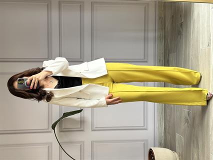 Yağ Yeşili Palazzo Pantolon