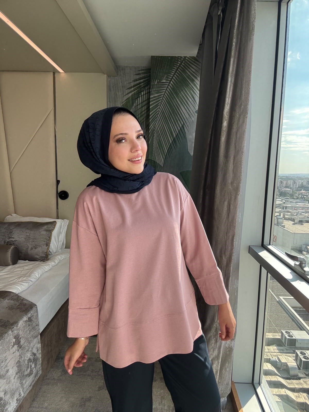 Basic Sweatshirt Pudra
