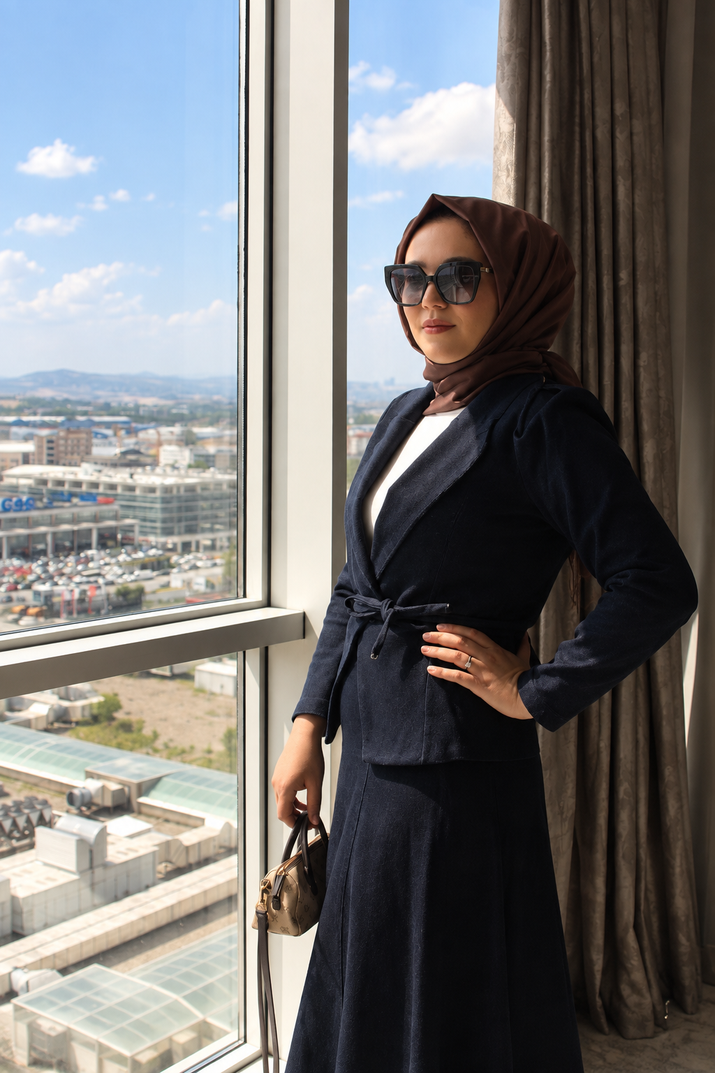 Ceketli Kot Takım Likralı İpli