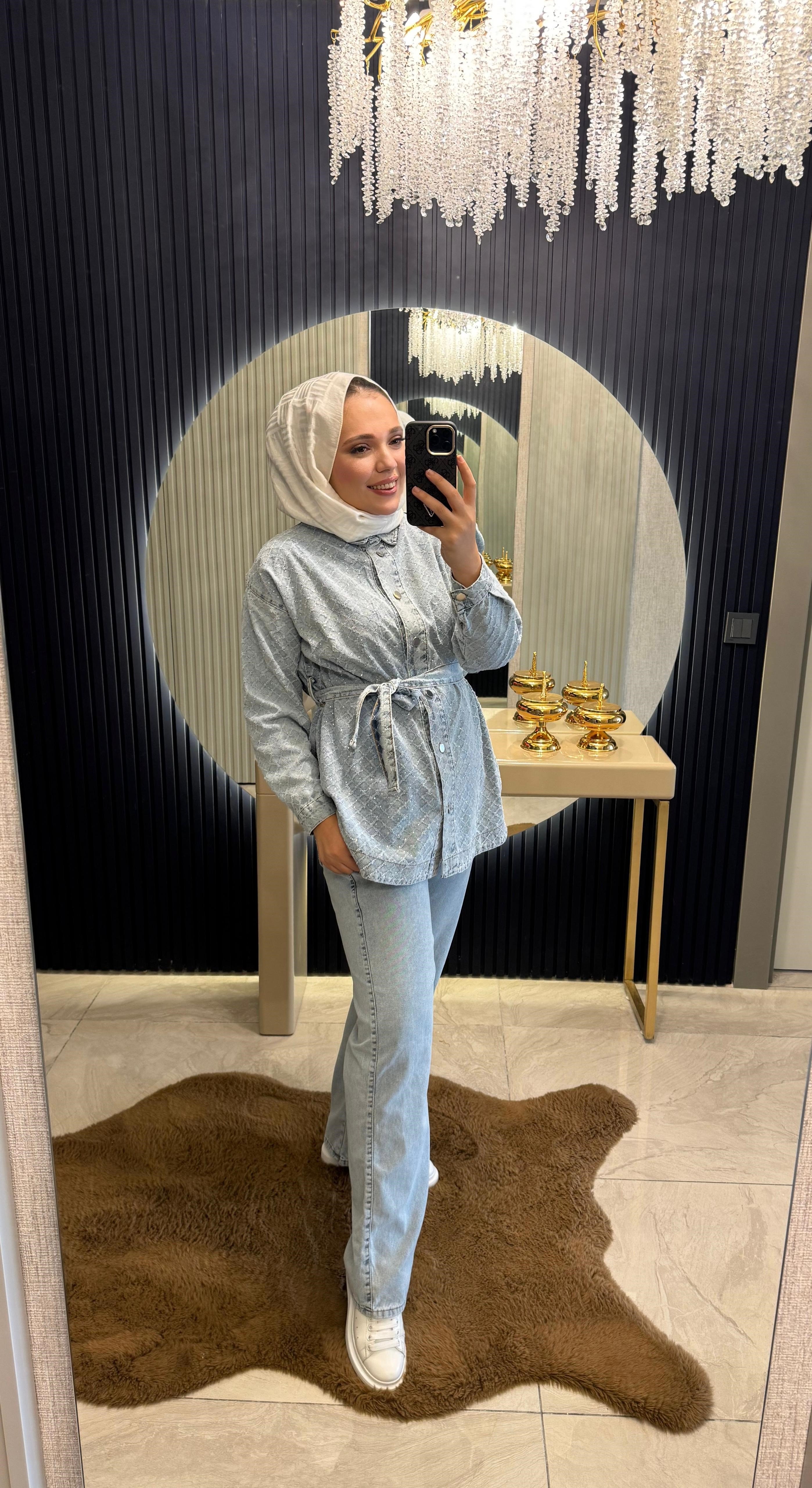 Mila Denim Takım Buz Mavi 