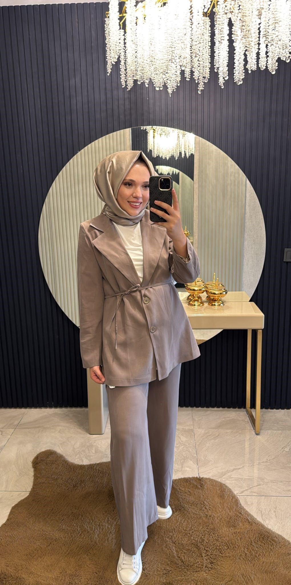 Mira Ceketli Takım Taş Rengi
