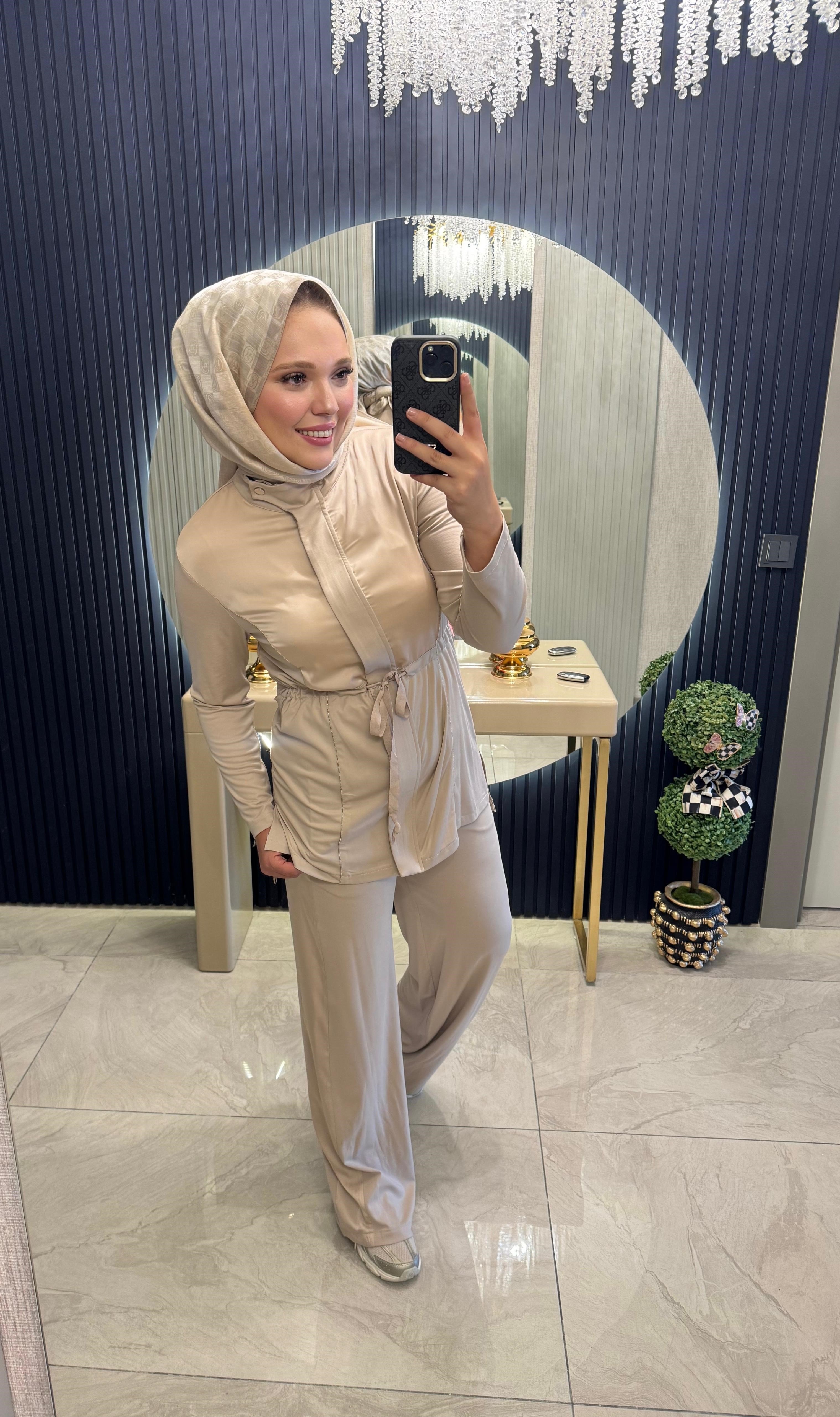 Spor Oyho Takım Bej