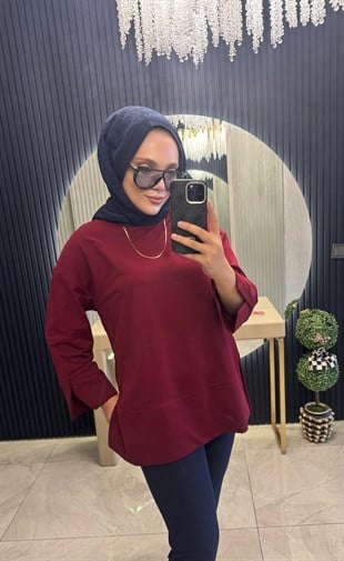 Basic Sweatshirt Bordo