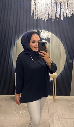 Basic Sweatshirt Lacivert