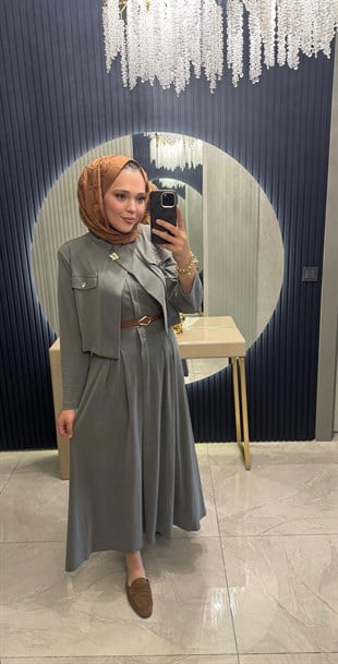 Ceketli Spor Elbise Çağla Yeşili