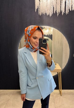 Mavi Blazer Ceket