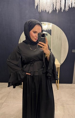 Saten Takım Siyah