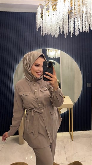 Spor Ceketli Takım Vizon