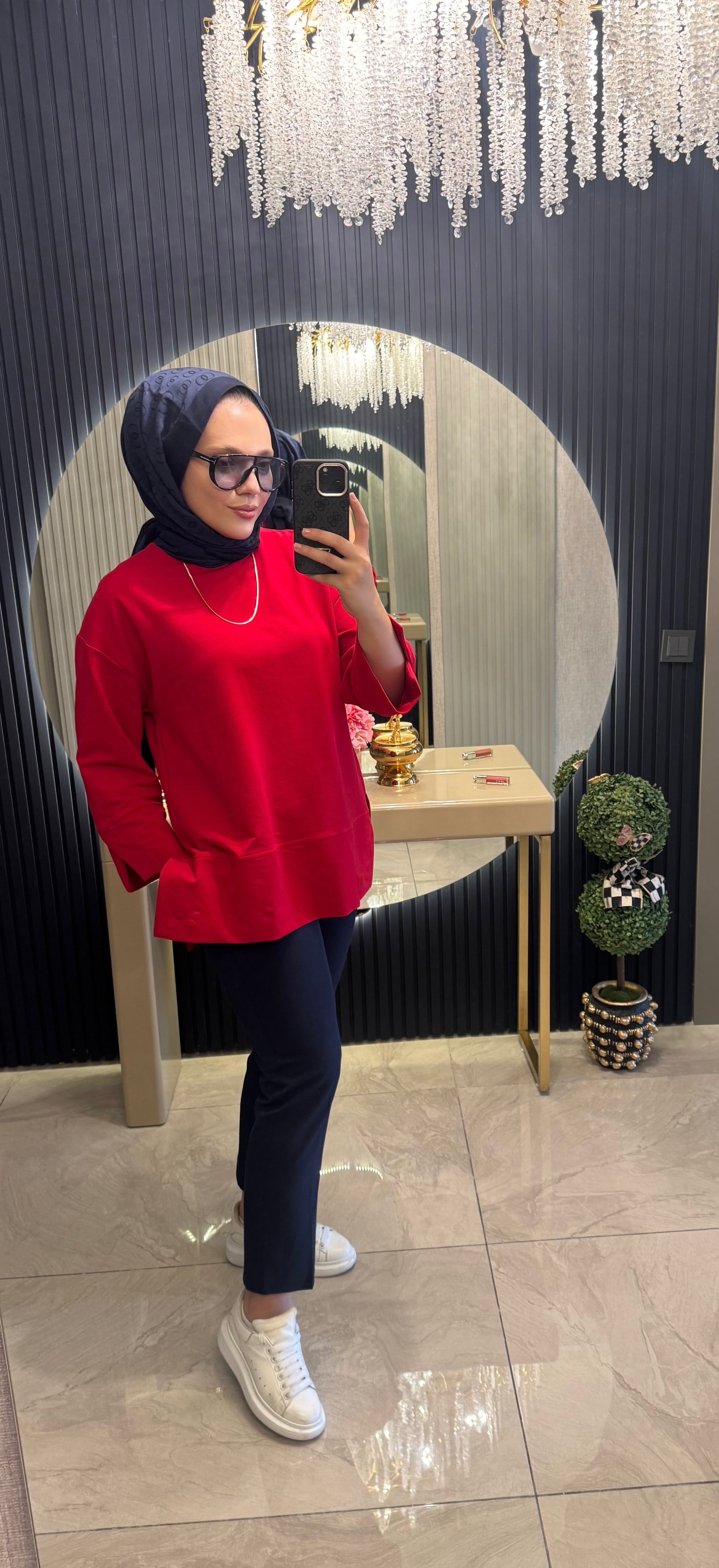 Basic Sweatshirt Kırmızı