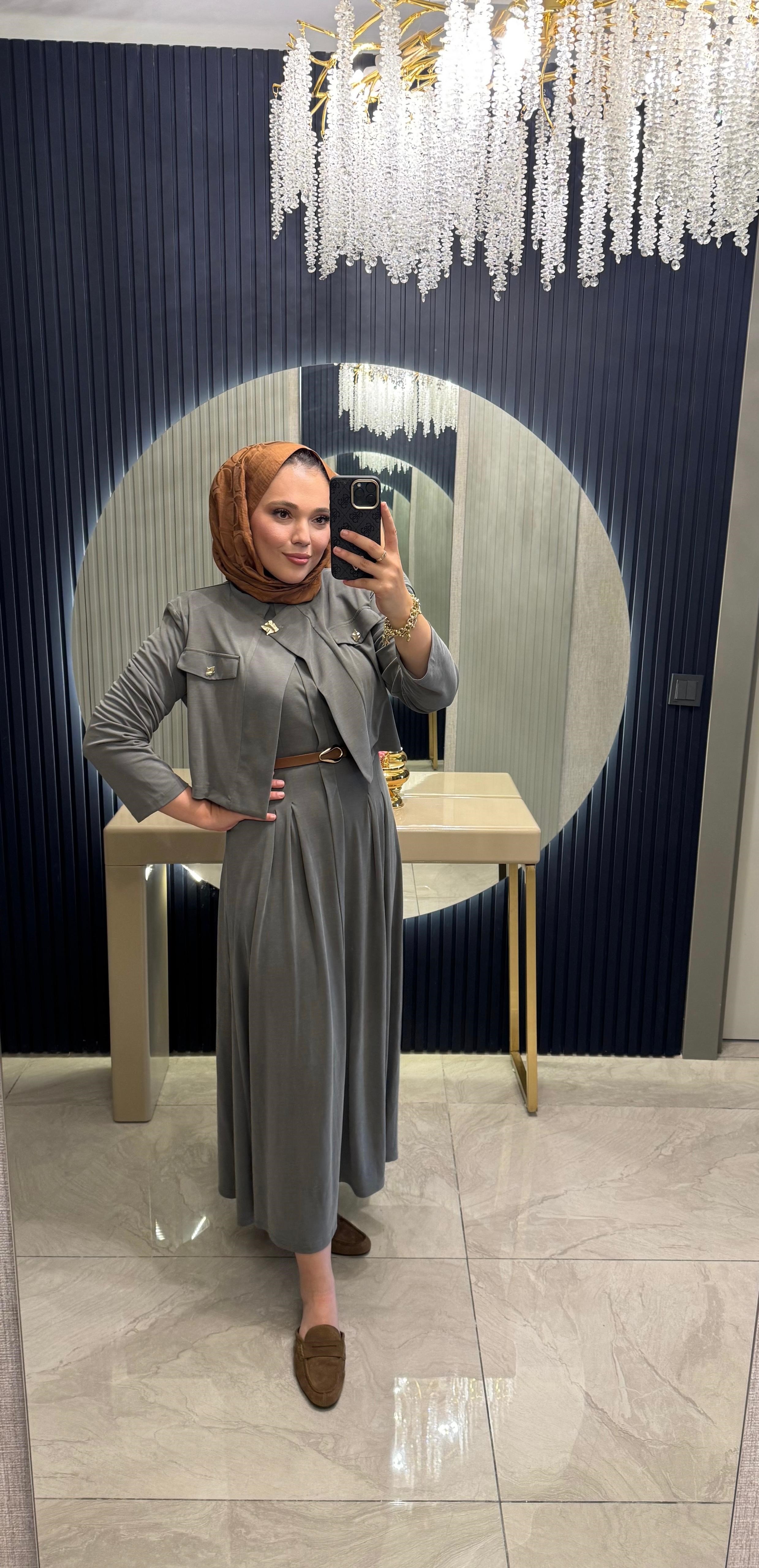 Ceketli Spor Elbise Çağla Yeşili