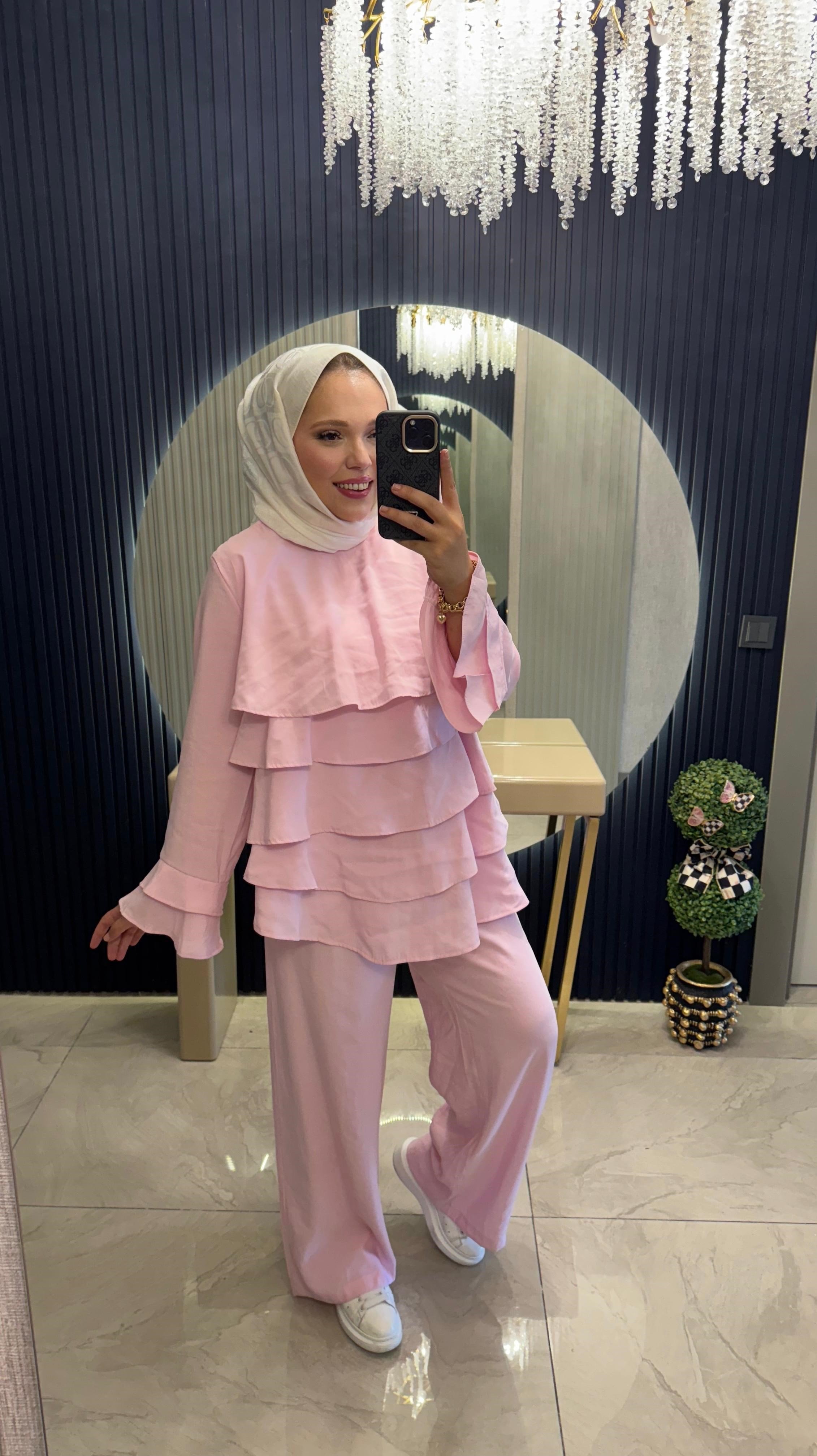 Kat Katlı Takım Pembe