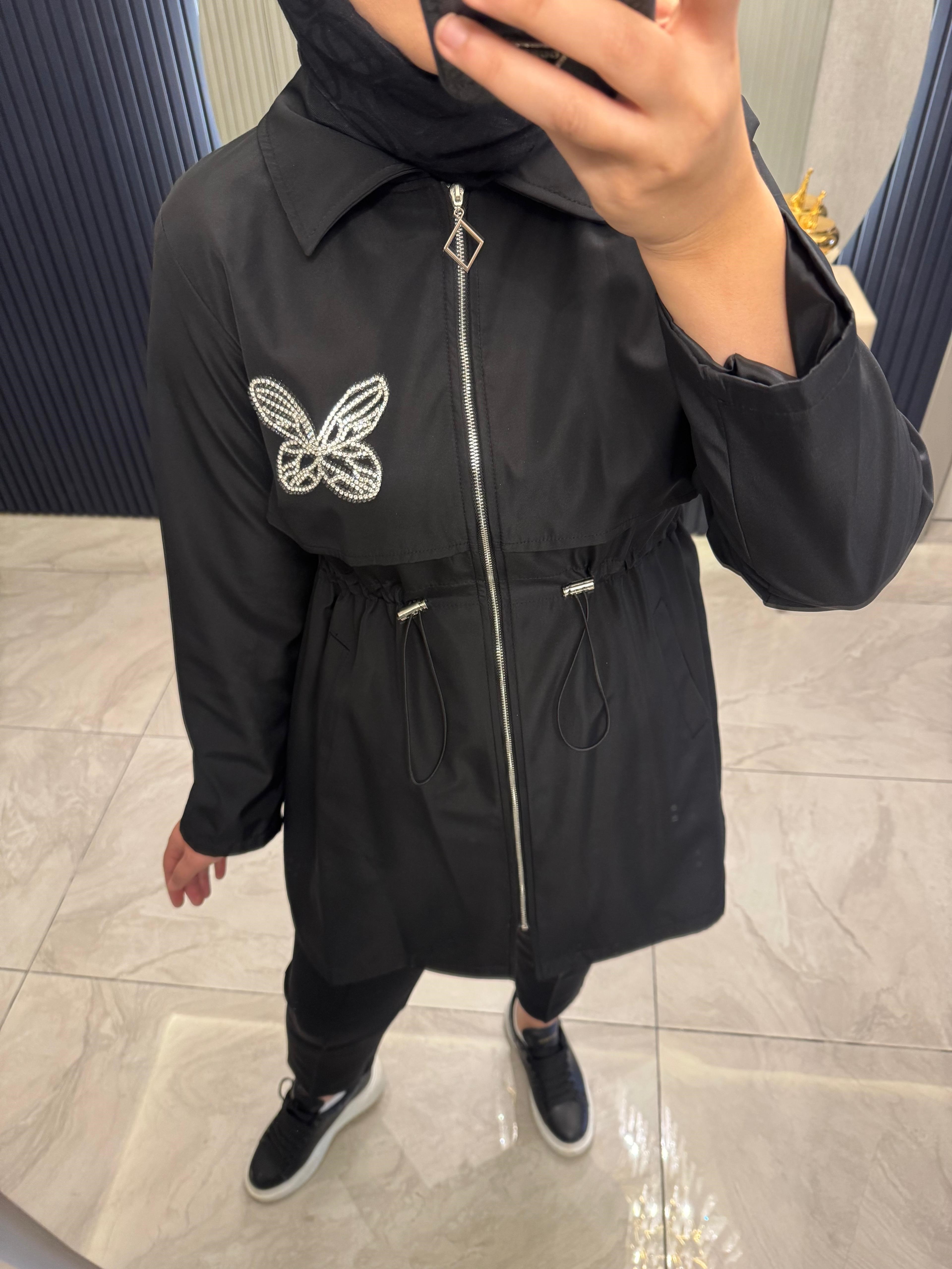 Kelebek Ceket Siyah 