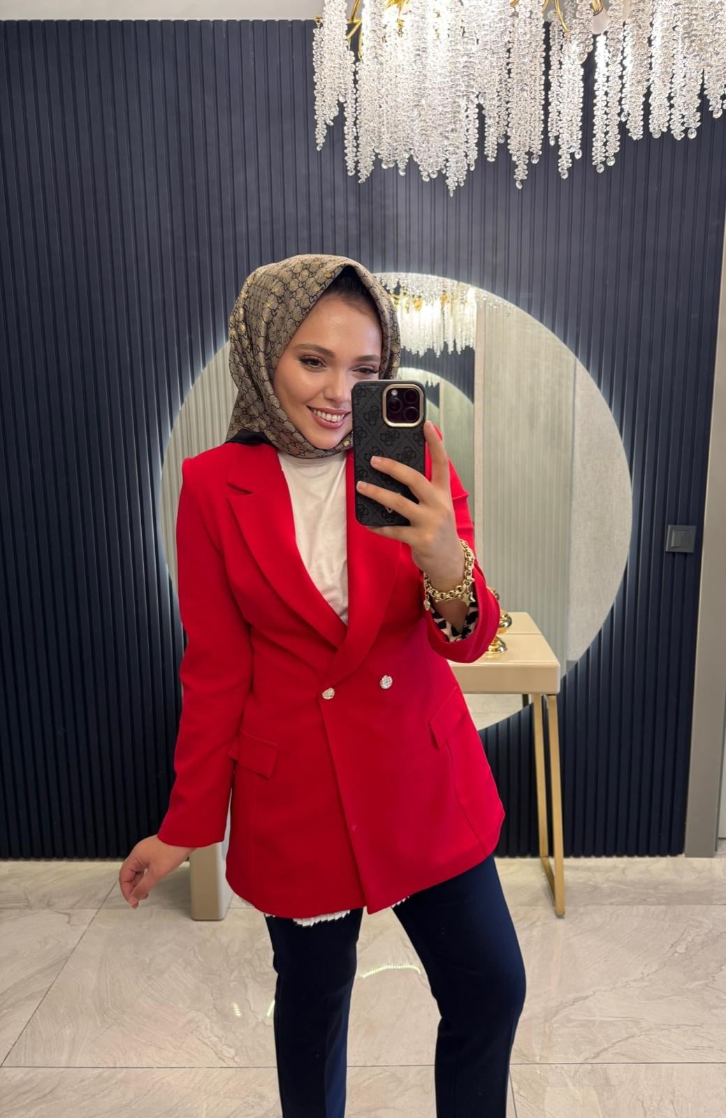 Kırmızı Blazer Ceket