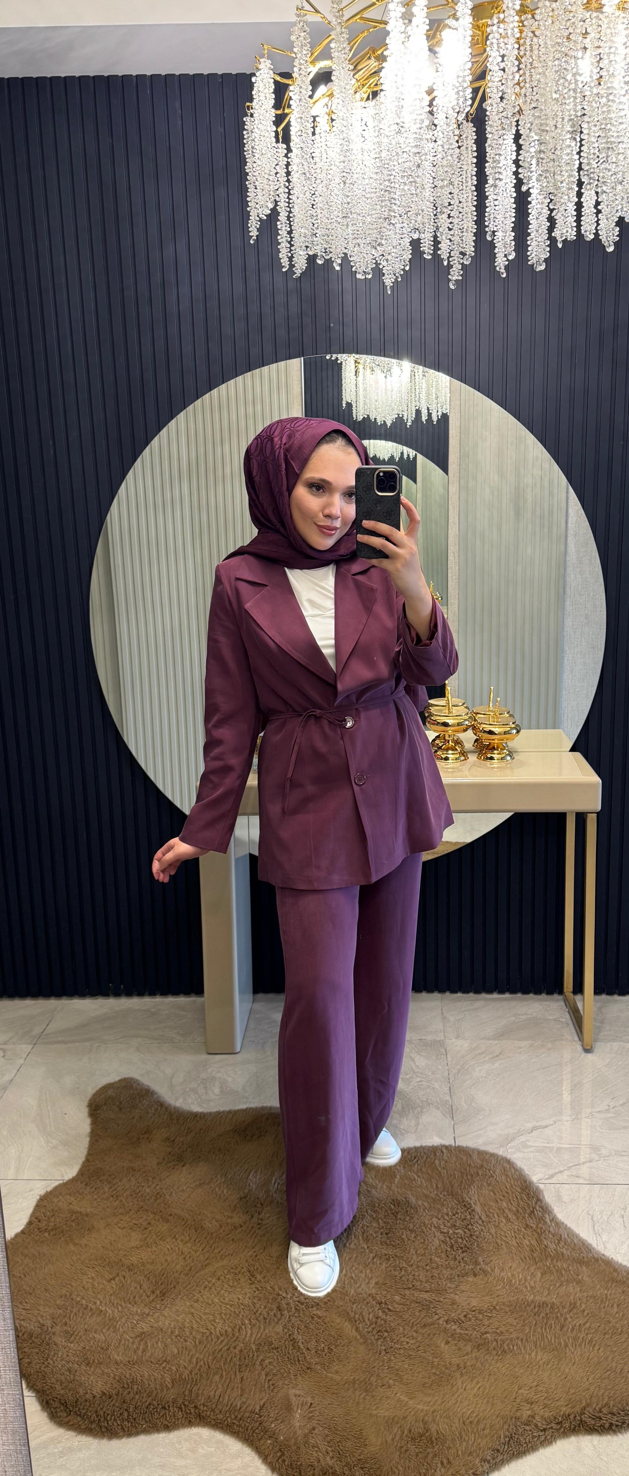 Mira Ceketli Takım Bordo