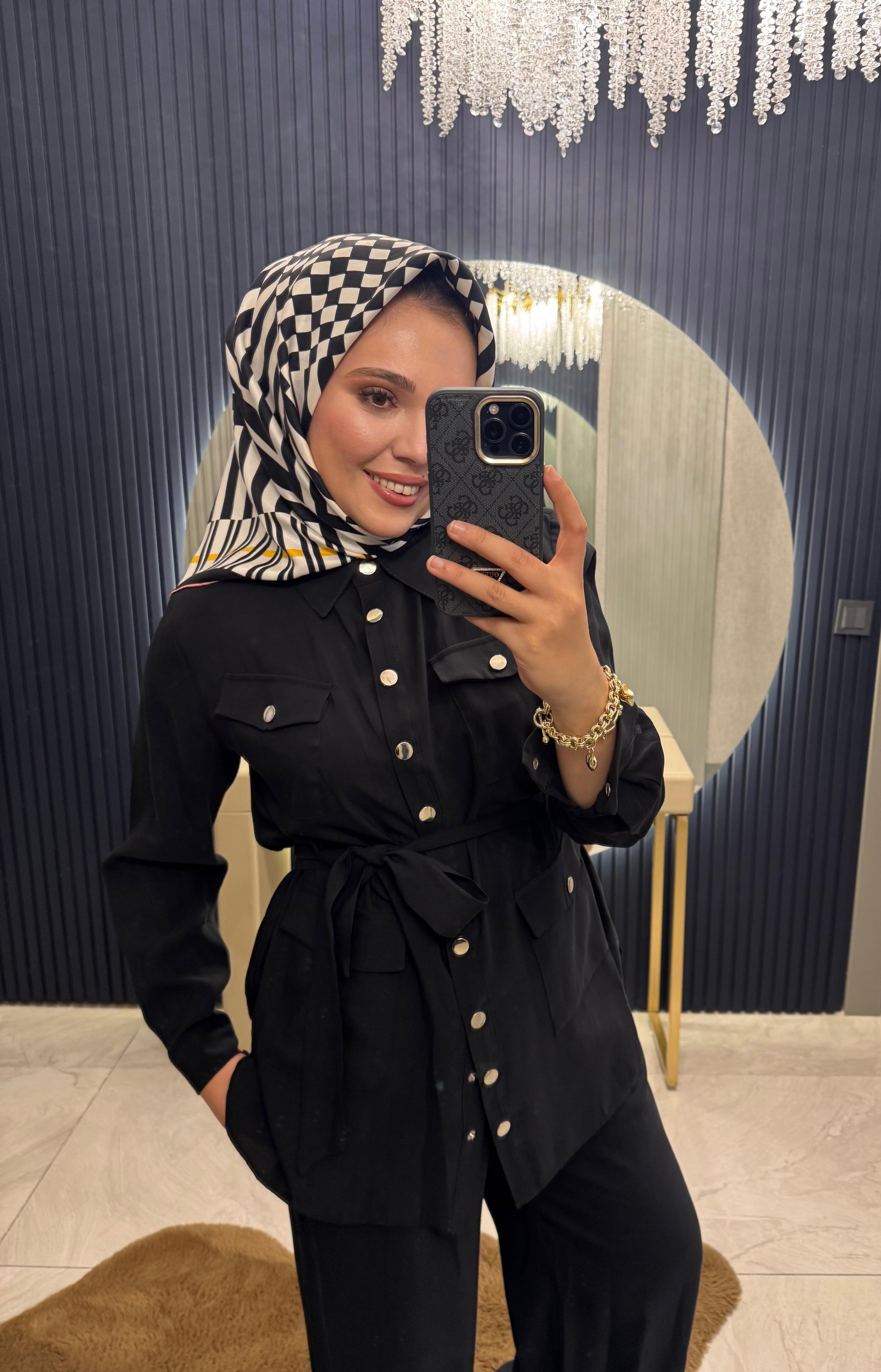 Spor Ceketli Takım Siyah