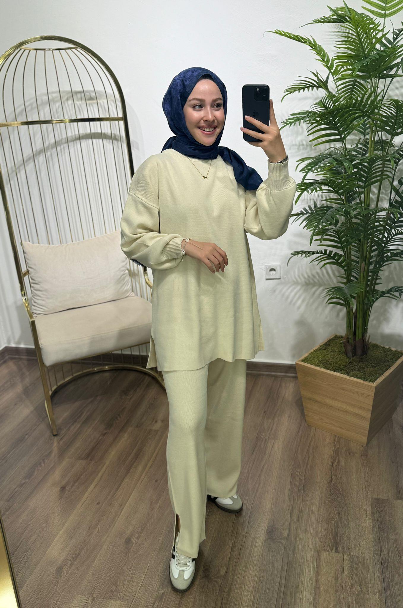 Triko Takım Krem