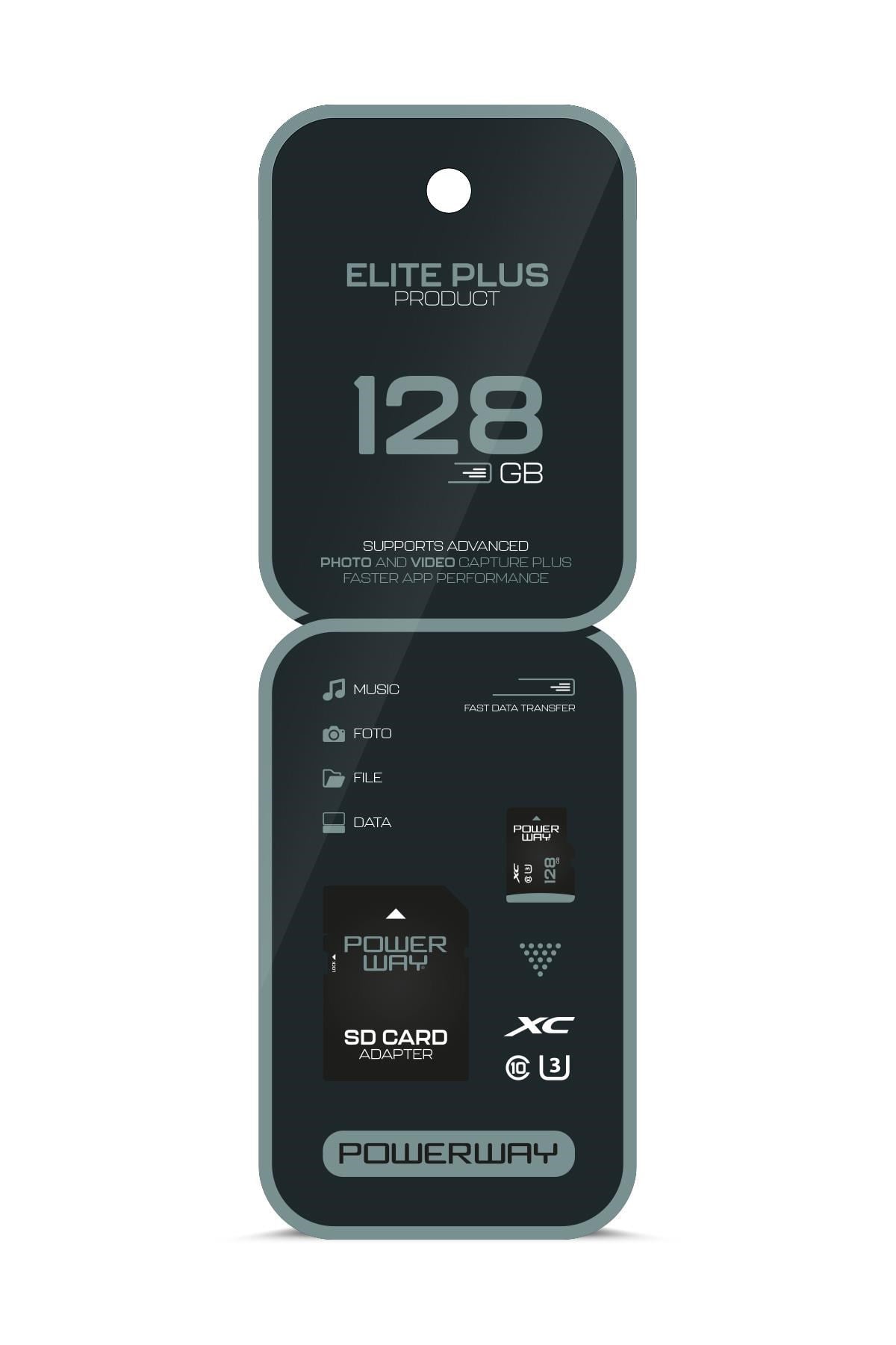 Profesyonel Elite 128 GB Hafıza Kartı Class 10 U3 XC SD Kart Yüksek 4K Kayıt Uyumlu
