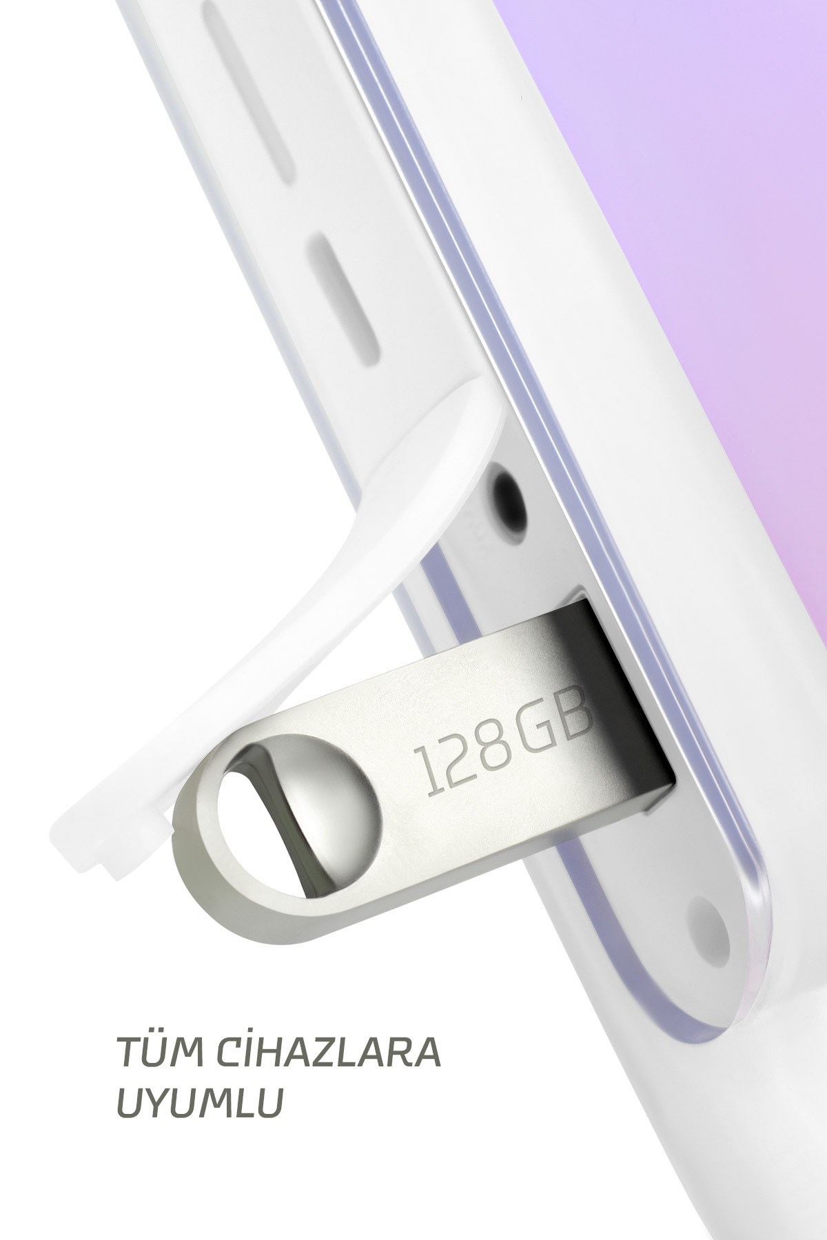 128 GB Flash Bellek Metal Gövde Ömür Boyu Garantili Güvenli Usb Bellek Data Traveler