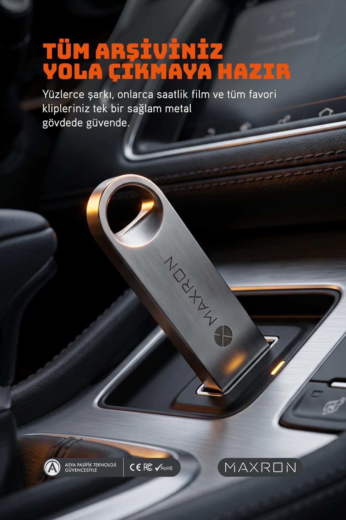 4 GB Flash Bellek Metal Gövde Ömür Boyu Garantili Güvenli Usb Bellek Data Traveler