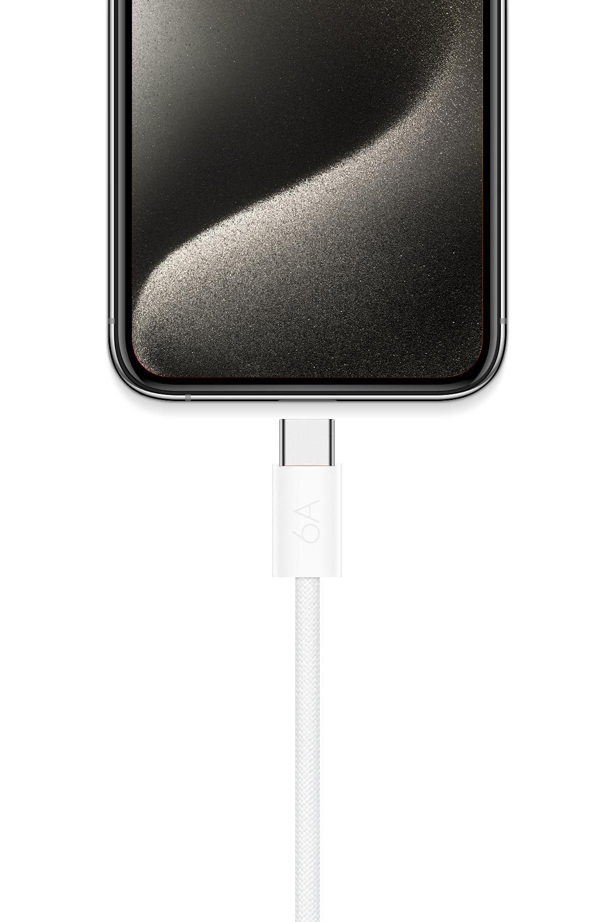 Powerway IP60 60W Süper Hızlı Turbo Şarj Destekli Type-C Şarj Kablosu Iphone 15 Uyumludur