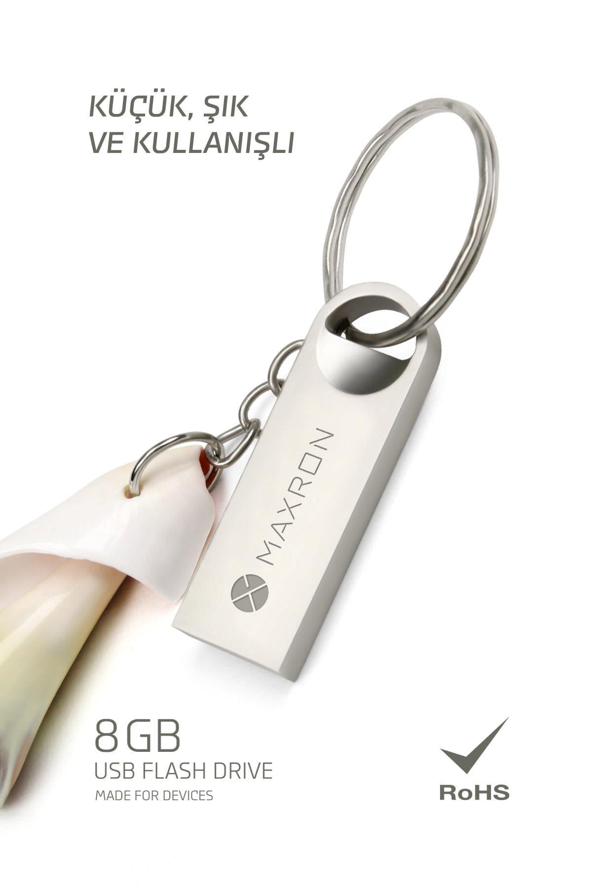 8 GB Flash Bellek Metal Gövde Ömür Boyu Garantili Güvenli Usb Bellek Data Traveler