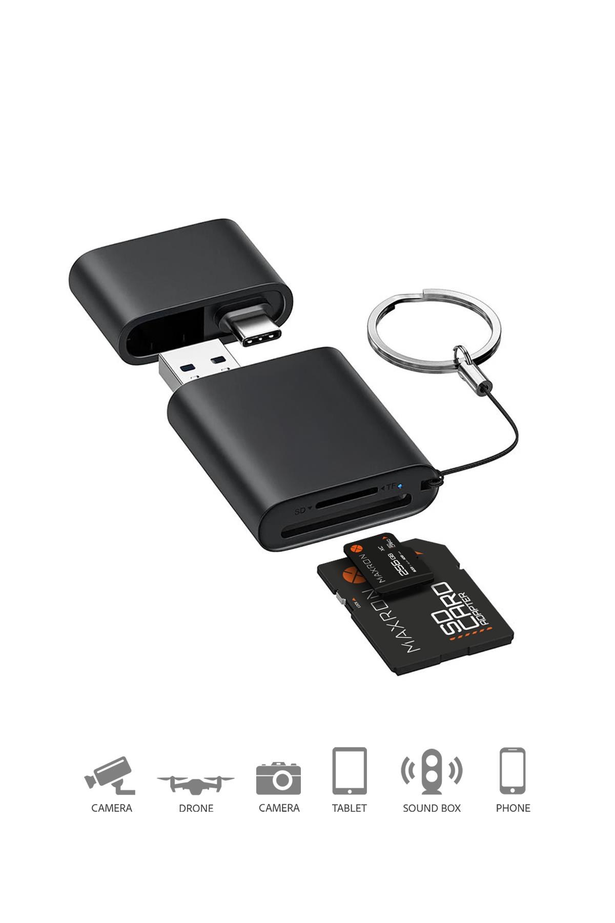 Maxron 256 GB Hafıza Kartı Adaptör Dahil Up To 100 Mb/s