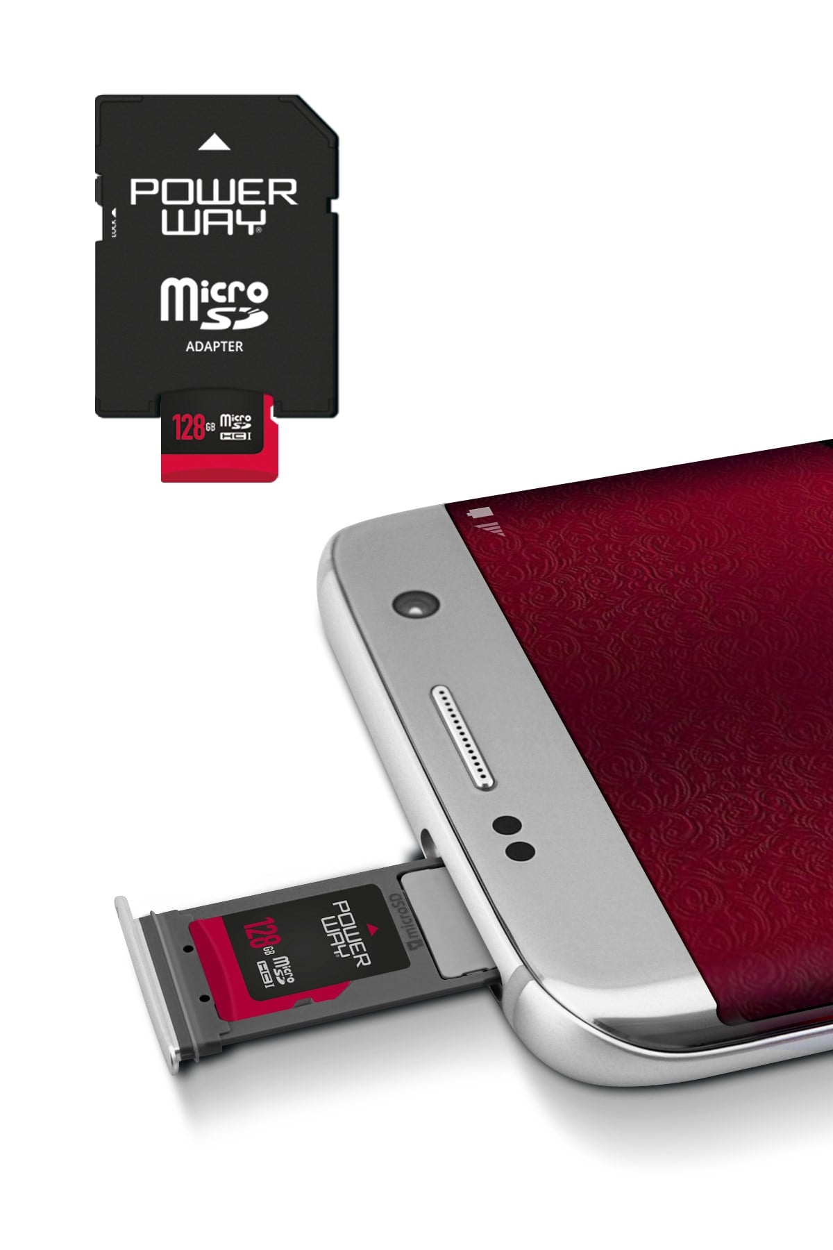 Powerway 128 GB Micro SD Hafıza Kartı Class 10 Adaptör Dahil