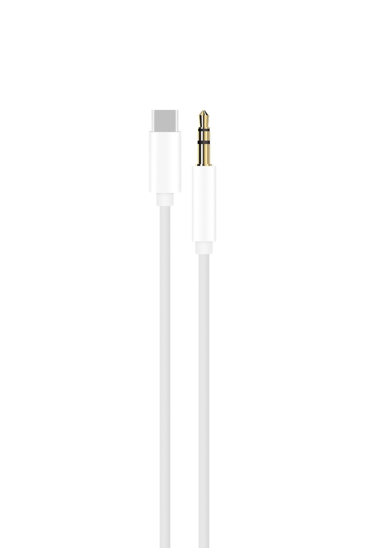 Powerway AC06 Type-C to 3.5mm Erkek Aux Dönüştürücü Aux Çevirici